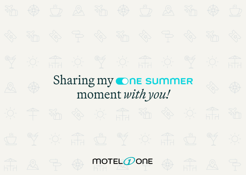 Urlaubskarten - Motel One - Sharing One Summer Moment Urlaubskarte
