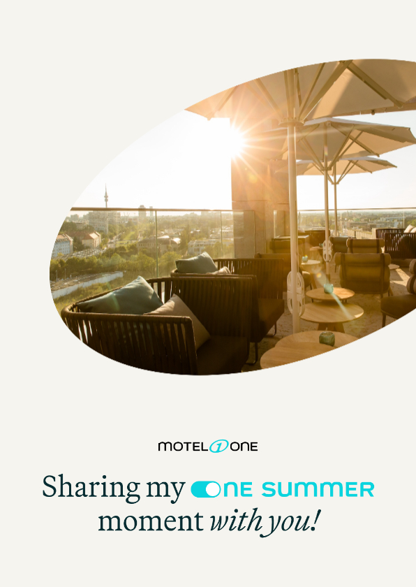 Urlaubskarten - One summer moment – Foto-Urlaubskarte von Motel One