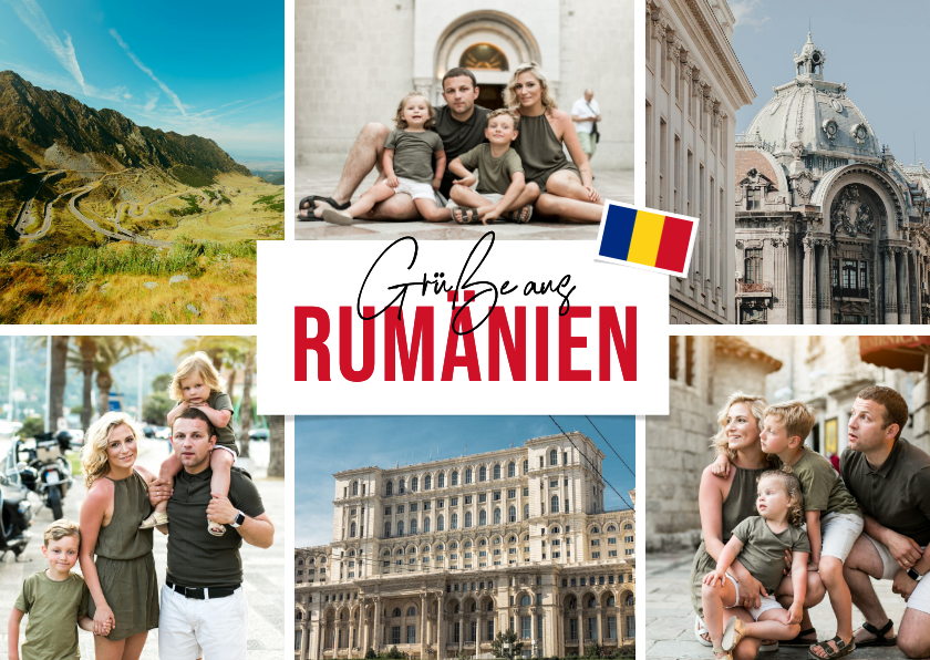 Urlaubskarten - Postkarte Foto-Grüße aus Rumänien