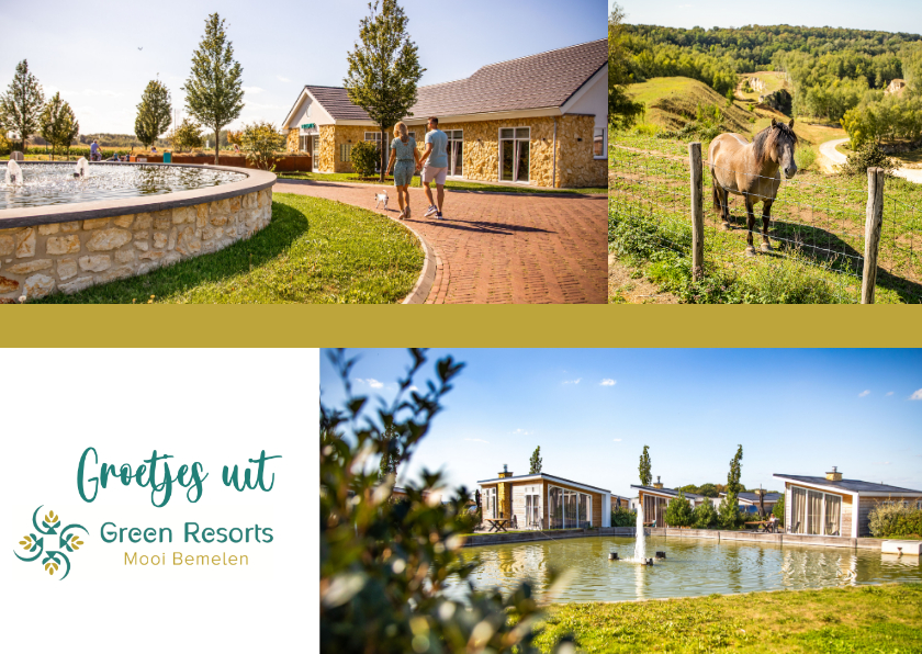 Postkarte Urlaubsgrüße 'Green Resorts Mooi Bemelen' - Urlaubskarten Urlaubskarten - Postkarte Urlaubsgrüße 'Green Resorts Mooi Bemelen'