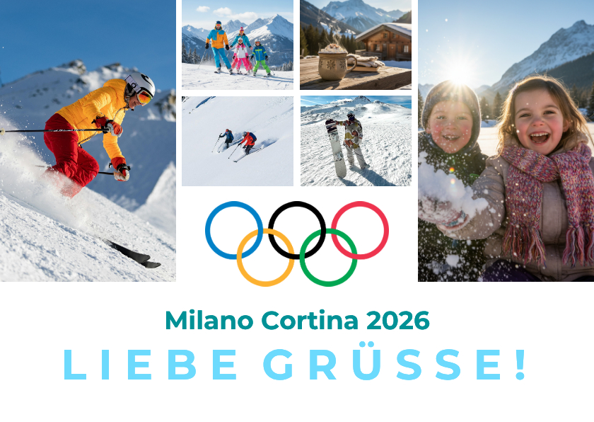 Urlaubskarten - Urlabuskarte Olympia Milano Cortina 2026