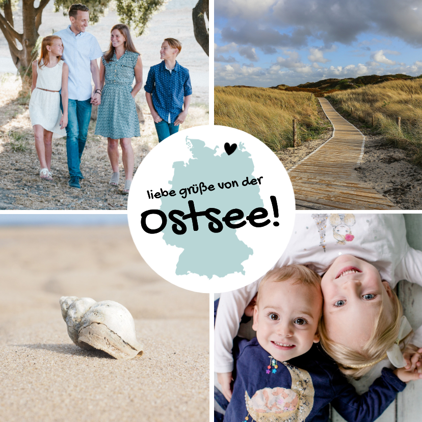 Urlaubskarte Deutschland mit Fotos - Urlaubskarten Urlaubskarten - Urlaubskarte Deutschland mit Fotos