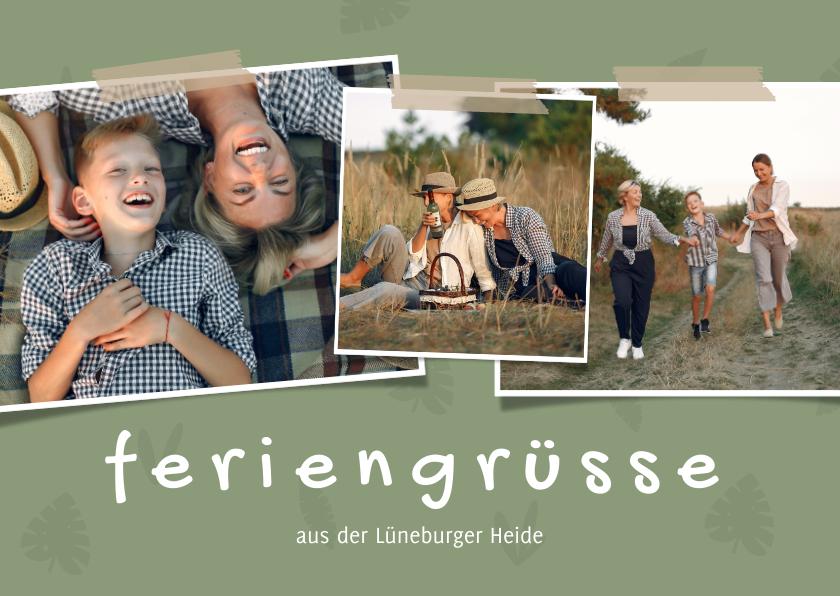 Urlaubskarten - Urlaubskarte Feriengrüße Fotoreihe