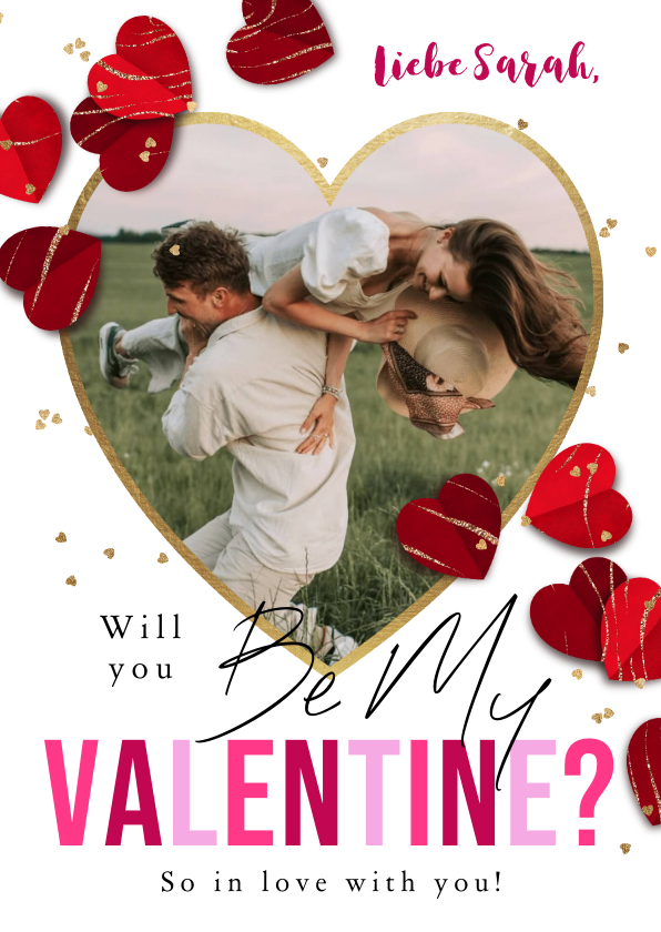 Valentinskarten - Valentinskarte großes Herz-Foto
