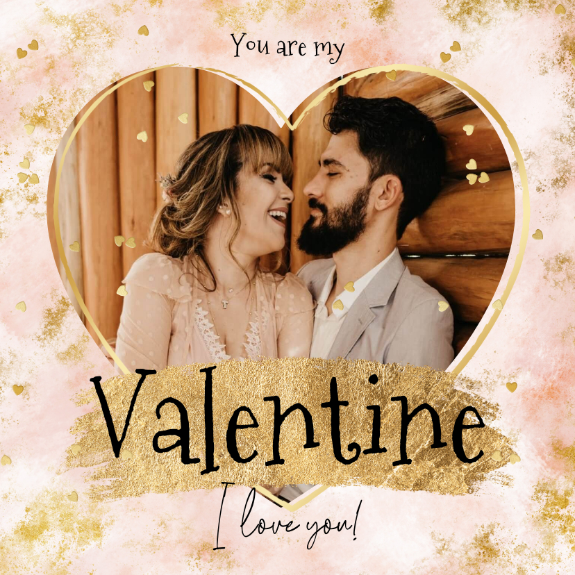 Valentinskarten - Valentinskarte großes Herz mit Foto