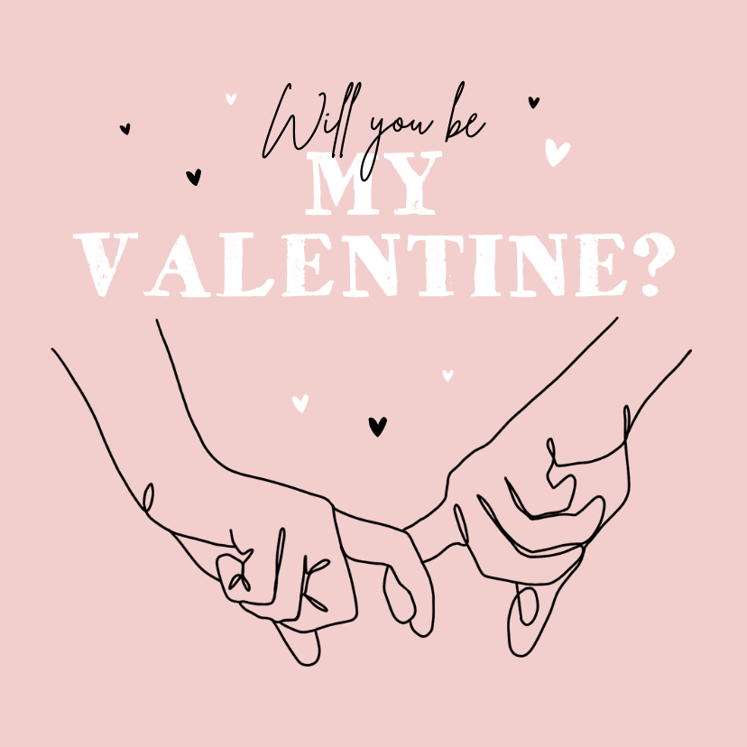 Valentinskarten - Valentinskarte Holding Hands