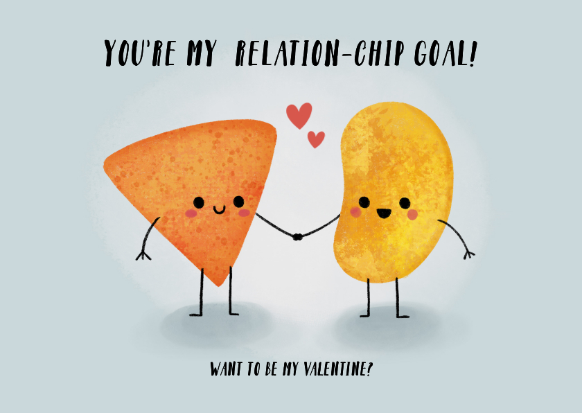 Valentinskarten - Valentinskarte 'Relation-Chip-Goal'