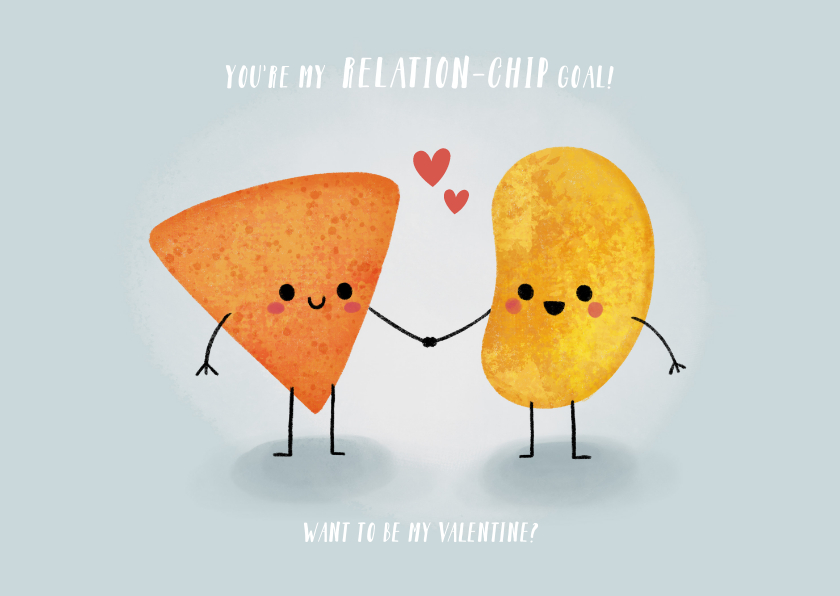 Valentinskarten - Valentinskarte 'Relation-Chip-Goal'