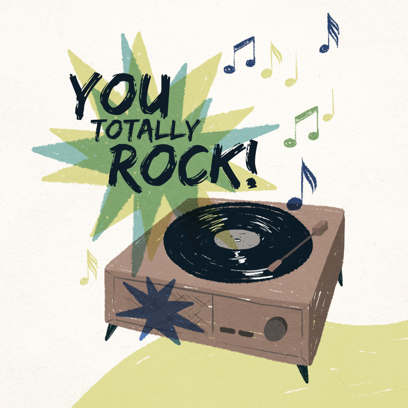 Valentinskarten - Valentinskarte 'You Totally Rock'