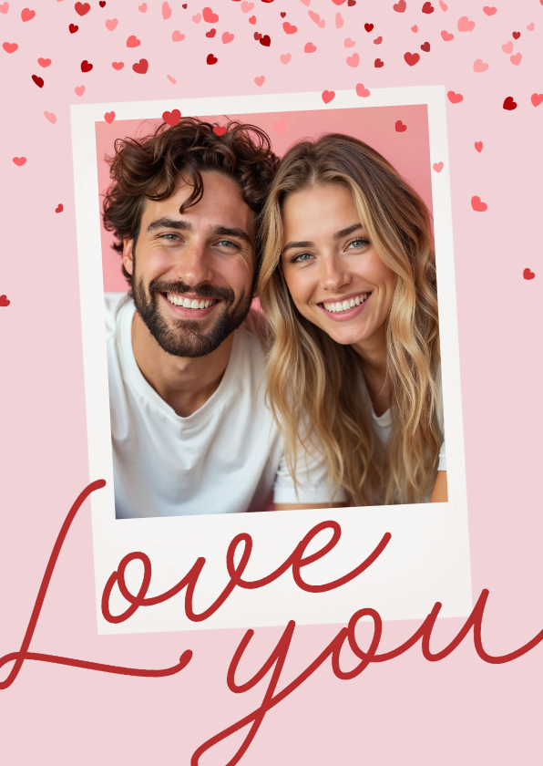 Valentinskarten - Valentinstag Fotokarte 'Love you'