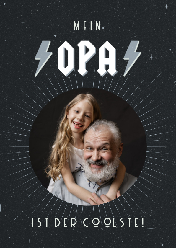 Vatertagskarten - Foto-Grußkarte coolster Opa
