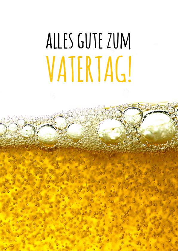 Vatertagskarten - Karte Vatertag Bier