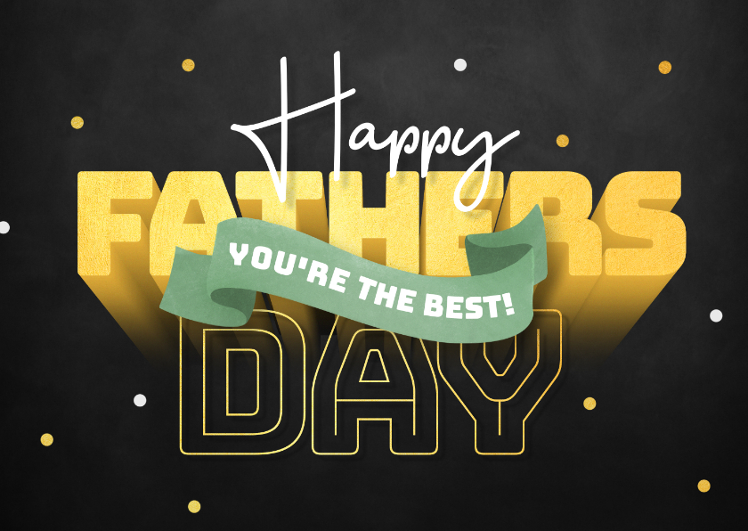 Vatertagskarten - Vatertagskarte 'Happy Father's Day'