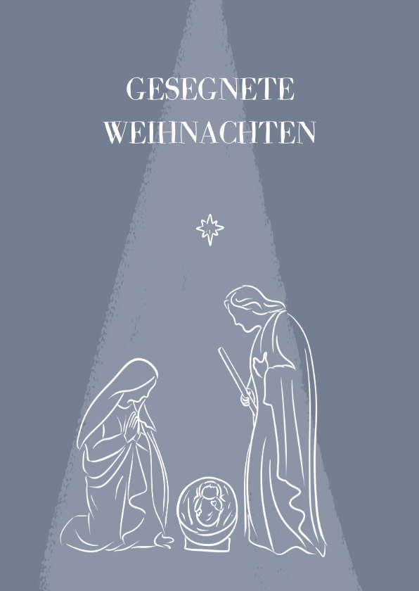 Weihnachtskarten - Christliche Weihnachtskarte Jesuskind