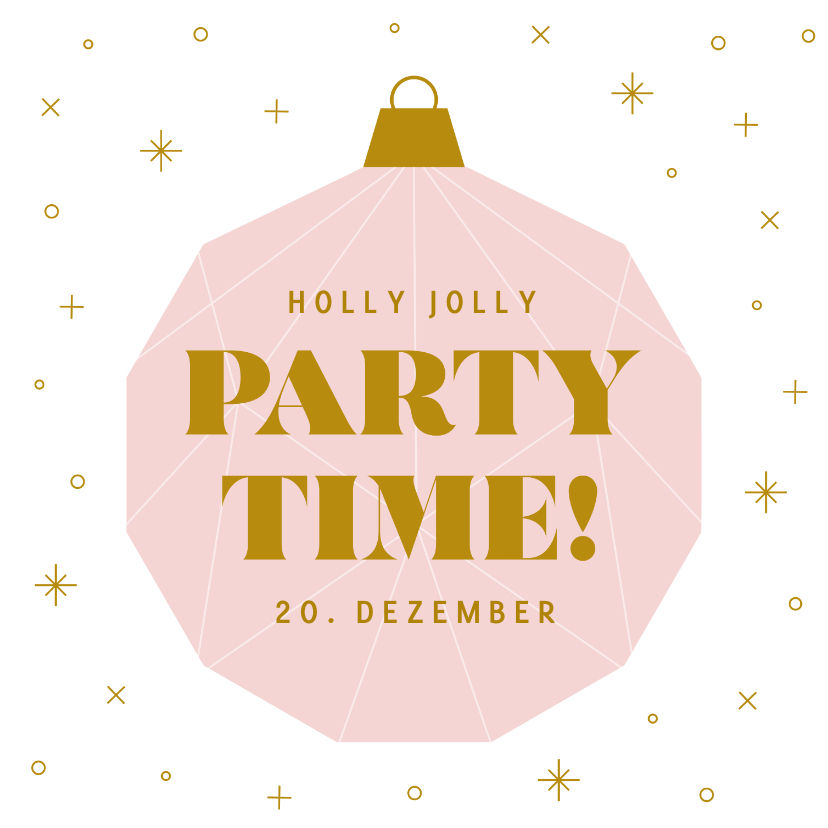 Einladung zur Weihnachtsparty grafische Weihnachtskugel - Weihnachtskarten Weihnachtskarten - Einladung zur Weihnachtsparty grafische Weihnachtskugel