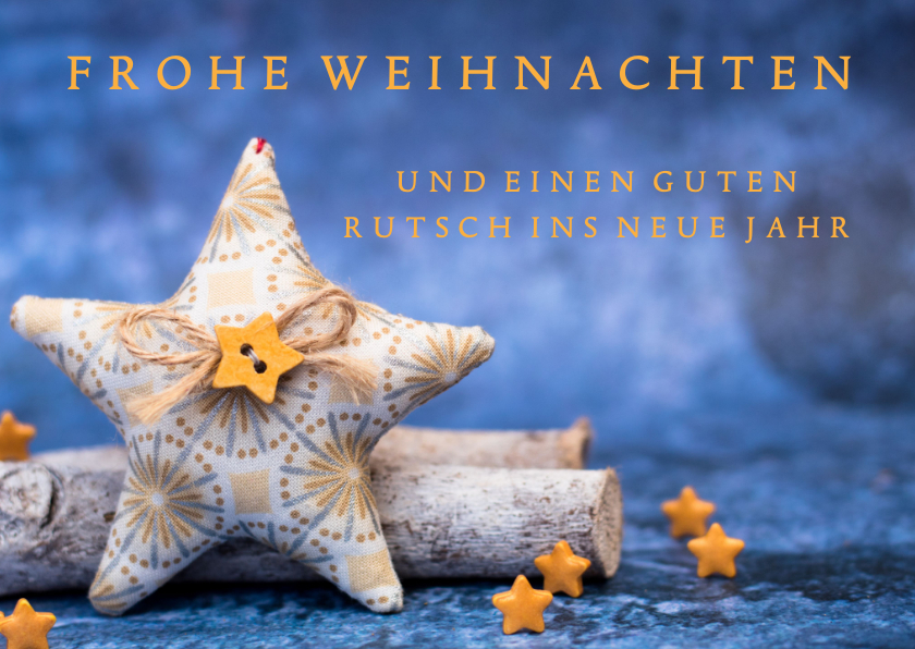 Weihnachtskarten - FairTrade Weihnachtskarte mit Stern