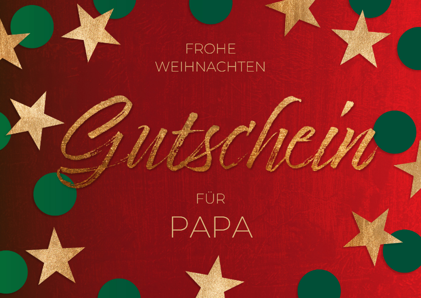 Gutscheinkarte Geschenkgutschein Weihnachten Sterne - Weihnachtskarten Weihnachtskarten - Gutscheinkarte Geschenkgutschein Weihnachten Sterne