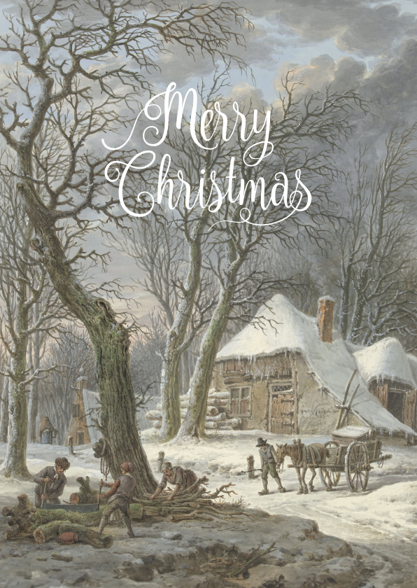 Weihnachtskarten - Kunstkarte Weihnachten klassissches Gemälde