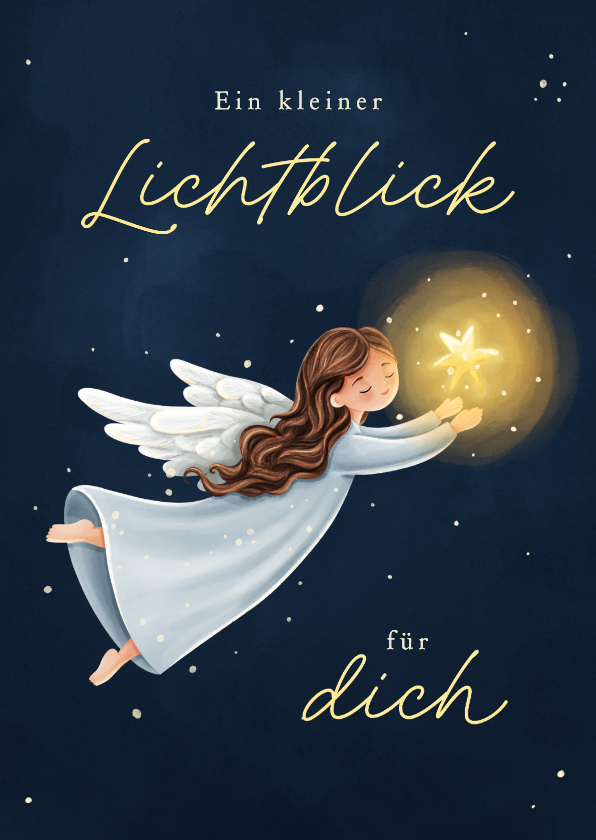 Weihnachtskarten - Weihnachtsgrüße Engel 'Lichtblick'