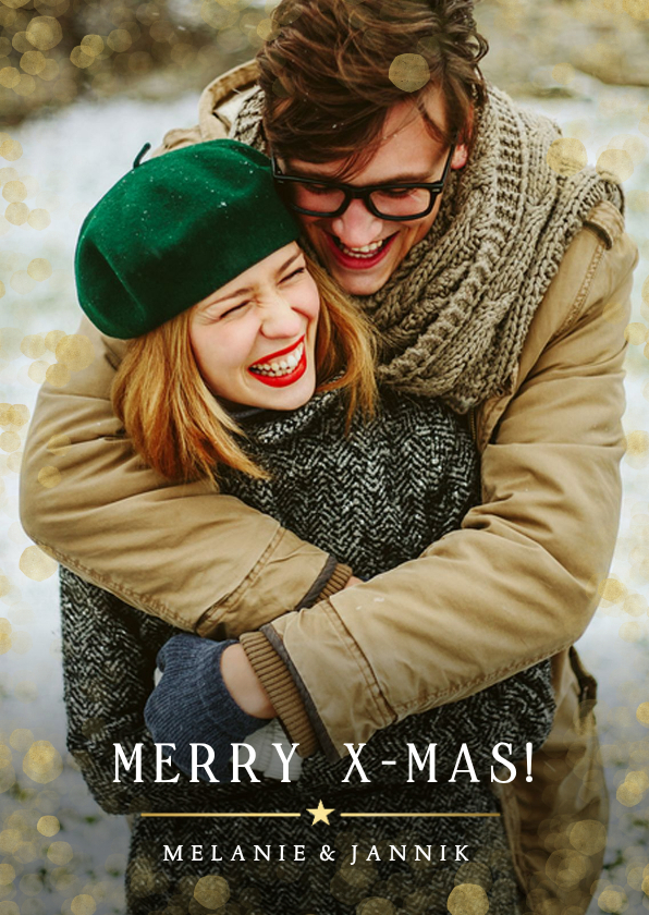 Weihnachtsgrußkarte eigenes Foto 'Merry X-Mas' - Weihnachtskarten Weihnachtskarten - Weihnachtsgrußkarte eigenes Foto 'Merry X-Mas'