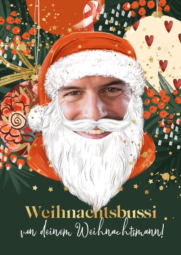 Weihnachtskarten - Weihnachtskarte 'Dein Weihnachtsmann' 