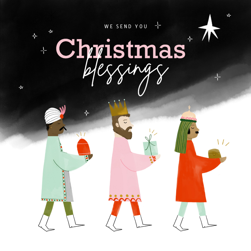 Weihnachtskarten - Weihnachtskarte 'Drei Könige'