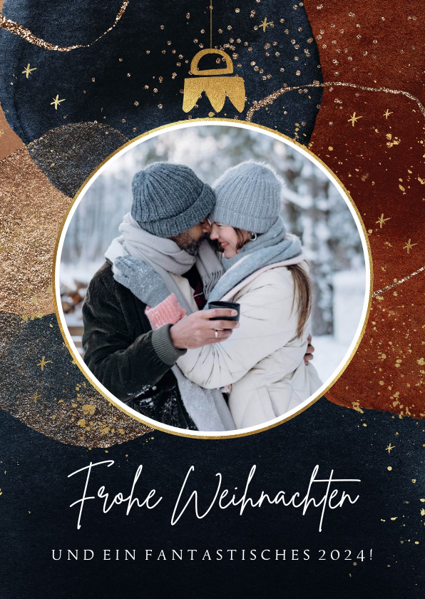 Weihnachtskarte Foto in Weihnachtskugel - Weihnachtskarten Weihnachtskarten - Weihnachtskarte Foto in Weihnachtskugel