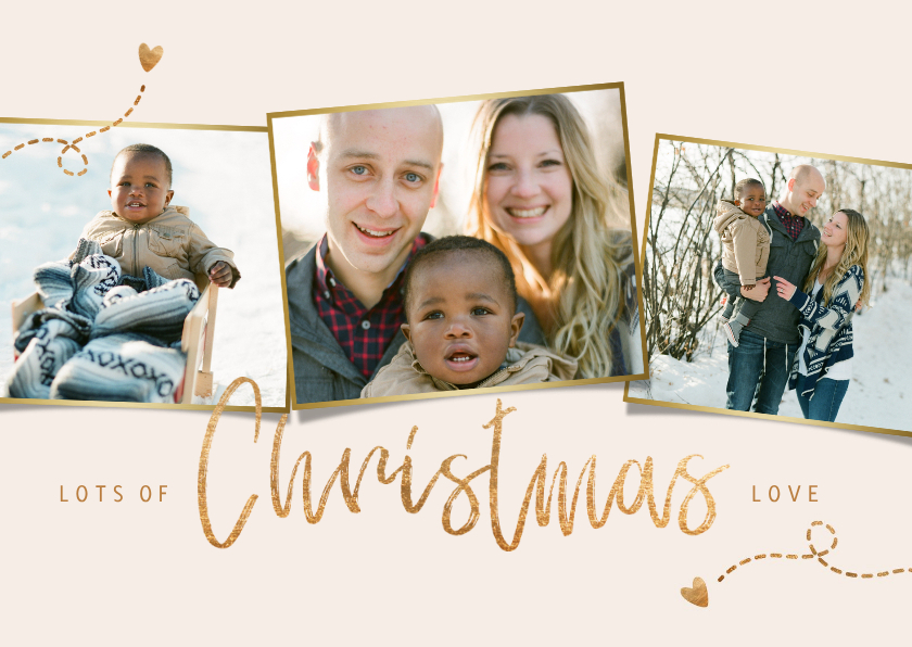 Weihnachtskarte Fotocollage Christmas love - Weihnachtskarten Weihnachtskarten - Weihnachtskarte Fotocollage Christmas love