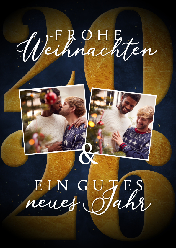 Weihnachtskarte Fotos und Jahreszahl - Weihnachtskarten Weihnachtskarten - Weihnachtskarte Fotos und Jahreszahl