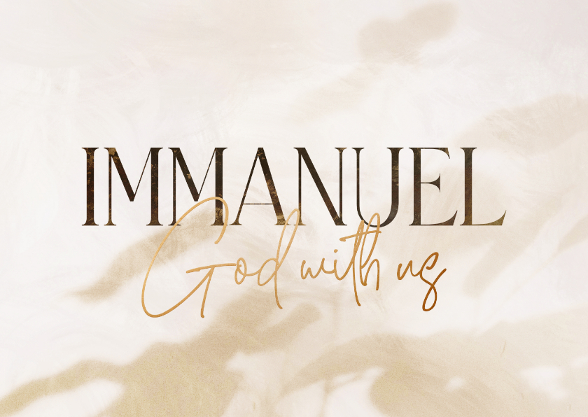 Weihnachtskarten - Weihnachtskarte Immanuel - God with us
