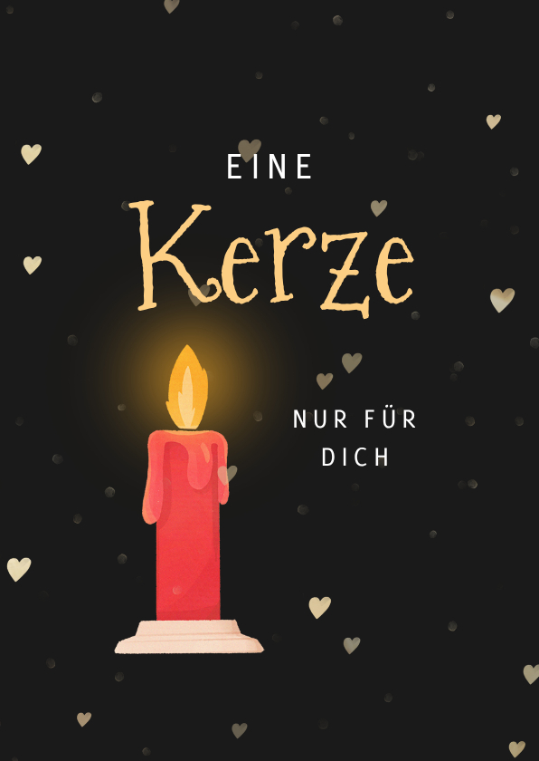 Weihnachtskarten - Weihnachtskarte Kerze