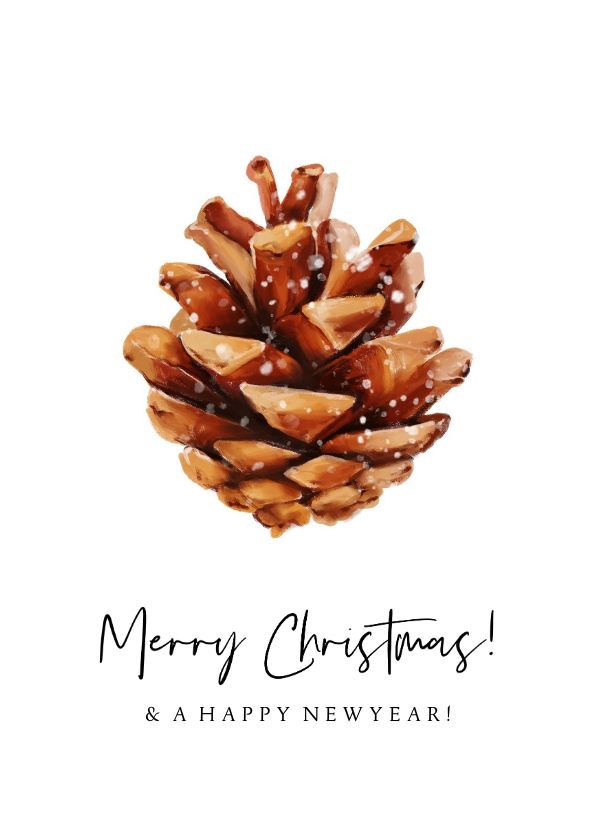 Weihnachtskarte Kiefernzäpfchen - Weihnachtskarten Weihnachtskarten - Weihnachtskarte Kiefernzäpfchen