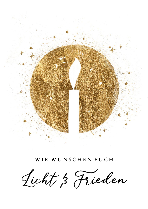 Weihnachtskarten - Weihnachtskarte Licht und Frieden