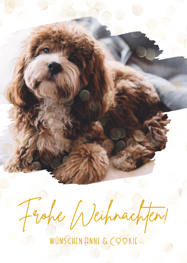 Weihnachtskarte mit Hund - Weihnachtskarten Weihnachtskarten - Weihnachtskarte mit Hund