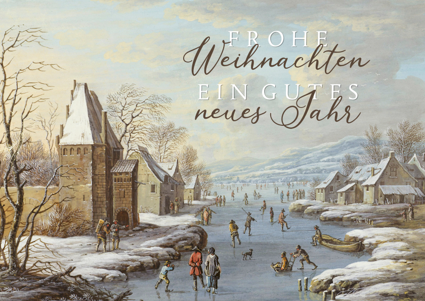 Weihnachtskarten - Weihnachtskarte mit Wintergemälde