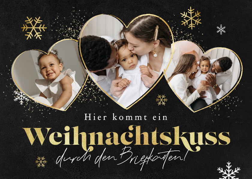 Weihnachtskarten - Weihnachtskarte SOS Kinderdörfer 'Weihnachtskuss'