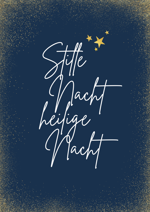 Weihnachtskarten - Weihnachtskarte Stille Nacht, heilige Nacht