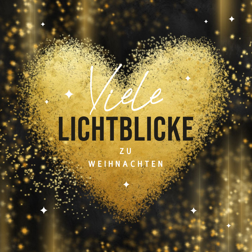 Weihnachtskarten - Weihnachtskarte 'Viele Lichtblicke' 