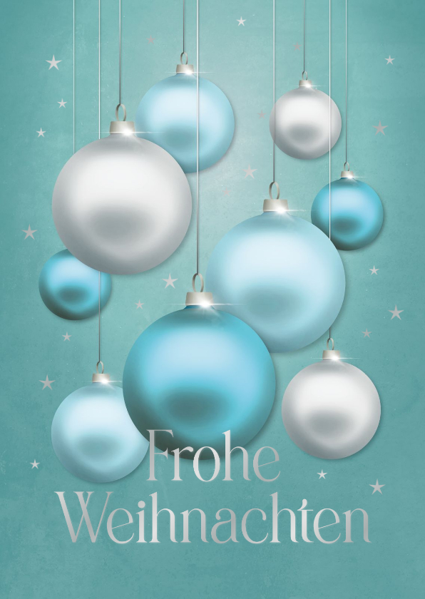 Weihnachtskarte Weihnachtskugel-Zauber - Weihnachtskarten Weihnachtskarten - Weihnachtskarte Weihnachtskugel-Zauber