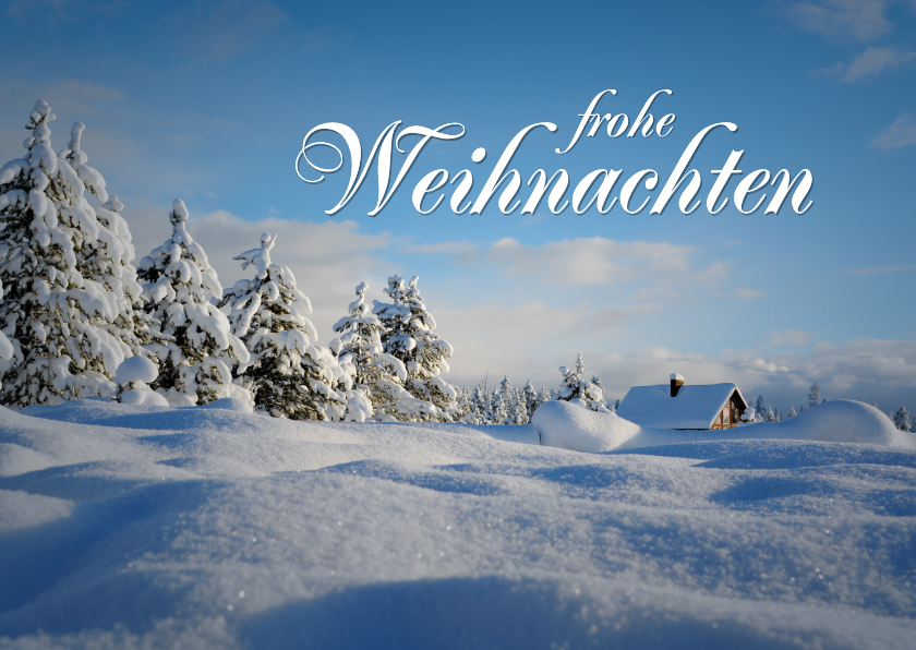Weihnachtskarte Winterlandschaft - Weihnachtskarten Weihnachtskarten - Weihnachtskarte Winterlandschaft