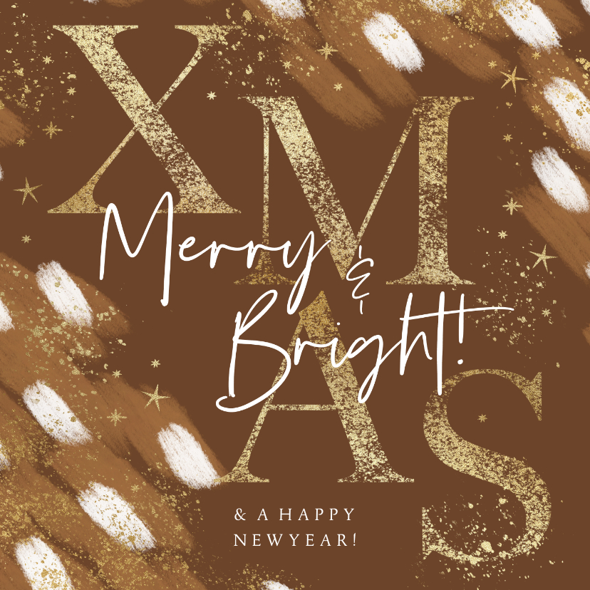 Weihnachtskarten - Weihnachtskarte XMAS abstraktes Muster
